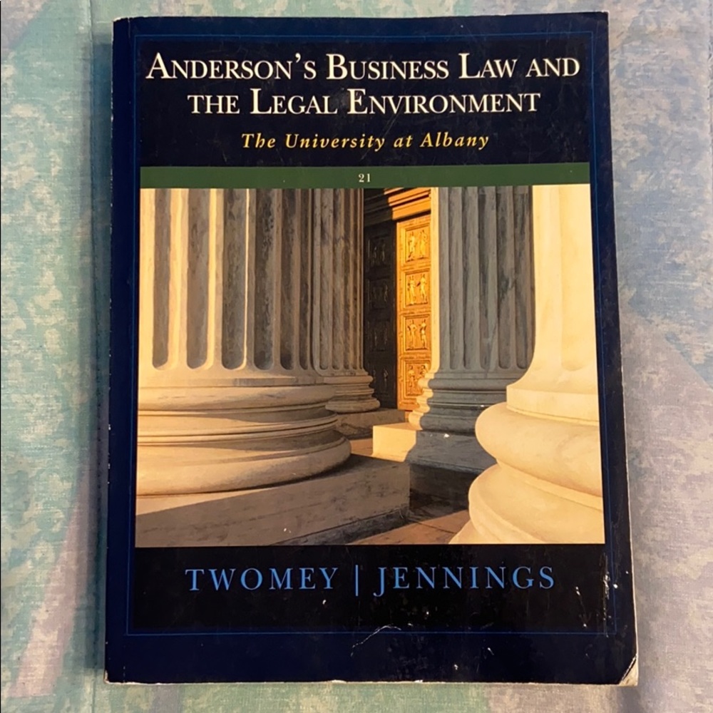 Andersons business law and legal environment txtbk